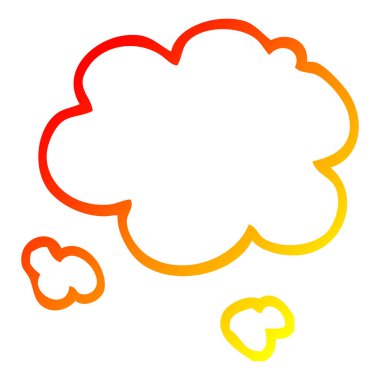 sıcak degrade çizgi çizim karikatür duman