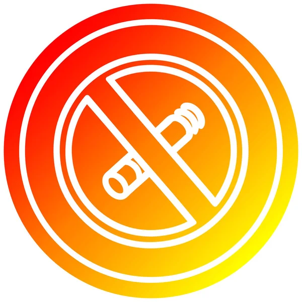 sıcak degrade spektrumda sigara dairesel