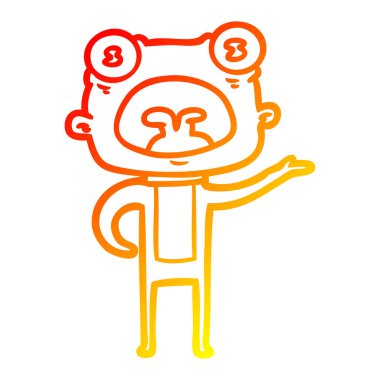 sıcak degrade çizgi çizim karikatür garip yabancı iletişim