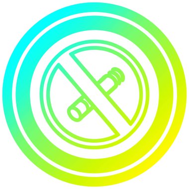 soğuk degrade spektrumda sigara dairesel