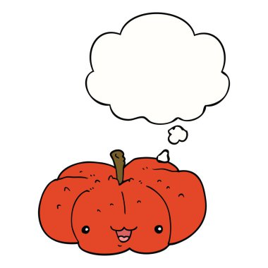 karikatür kabak ve düşünce balonu