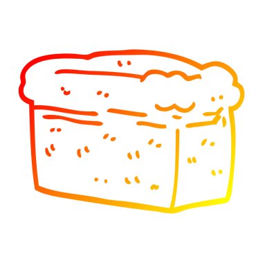 sıcak degrade çizgi ekmek karikatür somun çizim