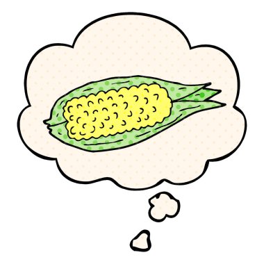 çizgi film mısır ve çizgi roman tarzında düşünce balonu