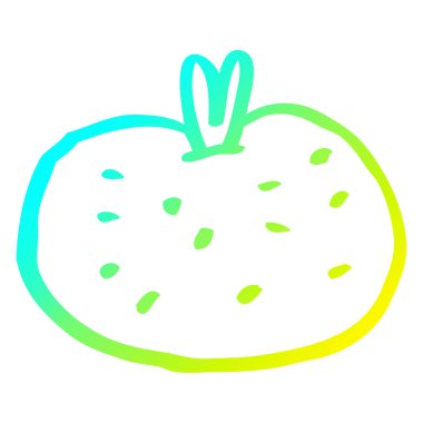 soğuk degrade çizgi çizim karikatür domates