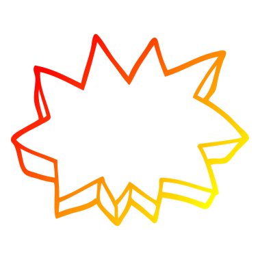 sıcak degrade çizgi çizim karikatür dekoratif patlama