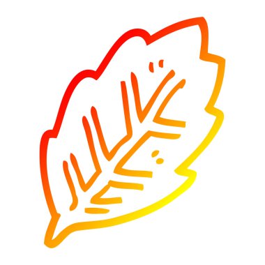 sıcak degrade çizgi çizim karikatür ağaç yaprağı