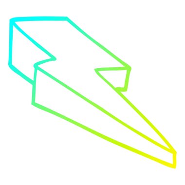 soğuk degrade çizgi çizim karikatür dekoratif yıldırım