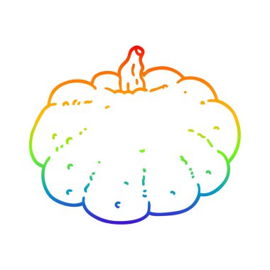 gökkuşağı gradyan çizgi çizim karikatür kabak