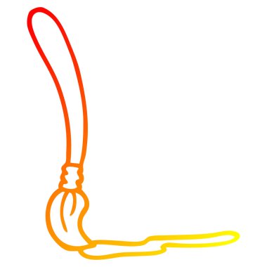 sıcak degrade çizgi çizim karikatür boya fırçası