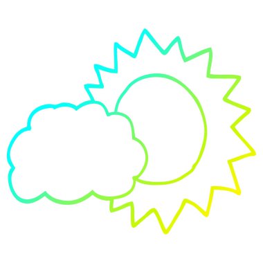 soğuk degrade çizgi çizim karikatür hava