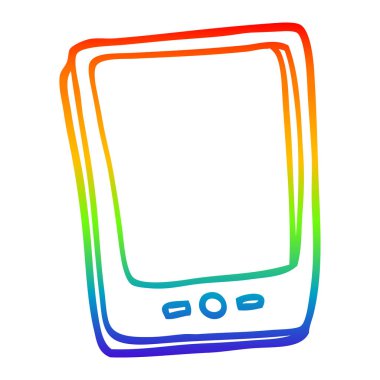 gökkuşağı gradyan çizgi çizim karikatür dokunmatik ekran mobil