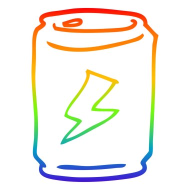 gökkuşağı degrade çizgi çizim karikatür olabilir