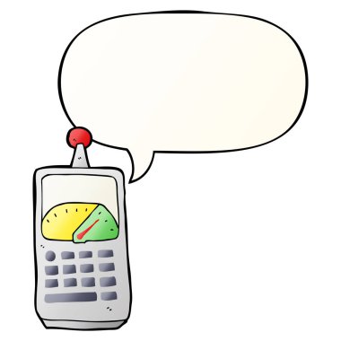 düzgün degrade s karikatür bilim ekipman ve konuşma balonu