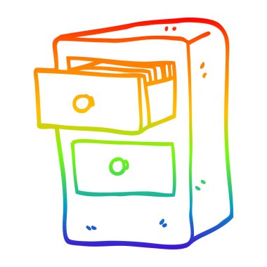 gökkuşağı degrade çizgi çizim dosyaların karikatür çekmeceleri