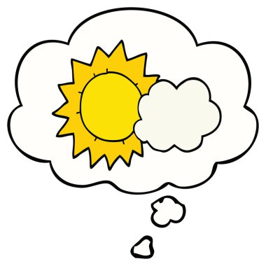 karikatür hava ve düşünce balonu