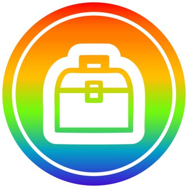 gökkuşağı spektrumlu araç kutusu dairesel