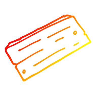 ahşap sıcak degrade çizgi çizim karikatür tahta