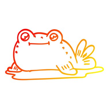 sıcak degrade çizgi çizim karikatür balık