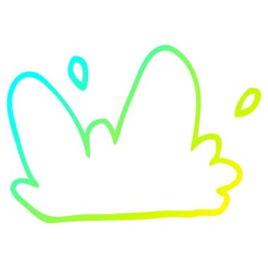 soğuk degrade çizgi çizim karikatür çamur splat