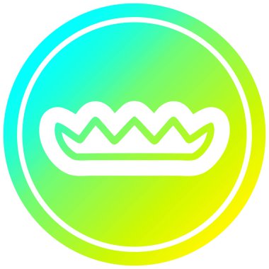 soğuk degrade spektrumda basit yapraklar