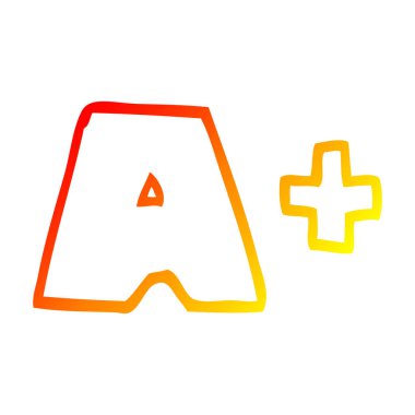 sıcak degrade çizgi çizim karikatür harf notları