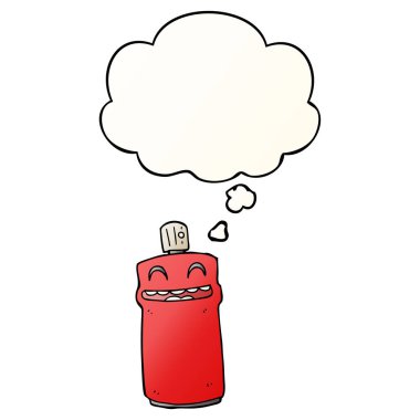 karikatür sprey olabilir ve pürüzsüz degrade tarzında kabarcık düşündüm