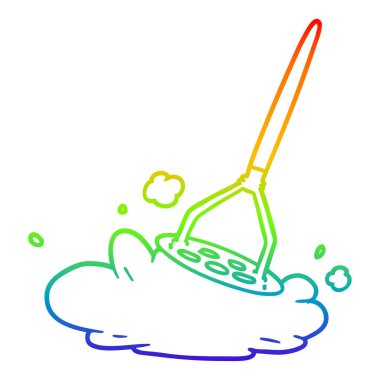 gökkuşağı gradyan çizgi çizim karikatür patates masher