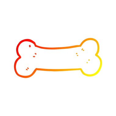 sıcak degrade çizgi çizim karikatür kemik