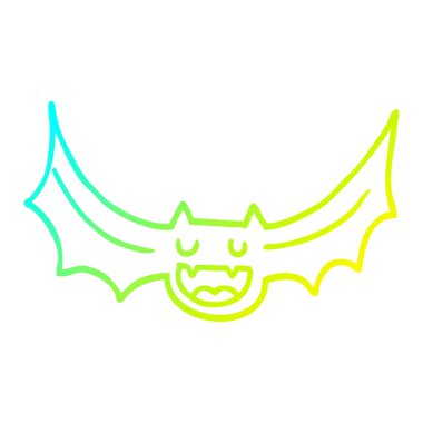 soğuk degrade çizgi çizim karikatür yarasa