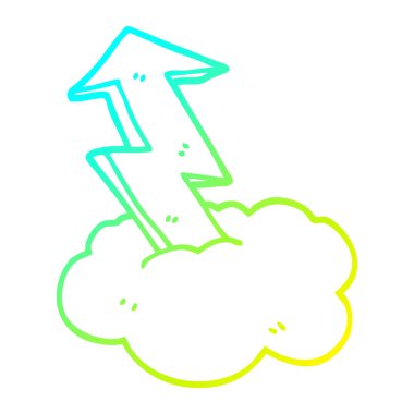 soğuk degrade çizgi çizim karikatür büyüme oku