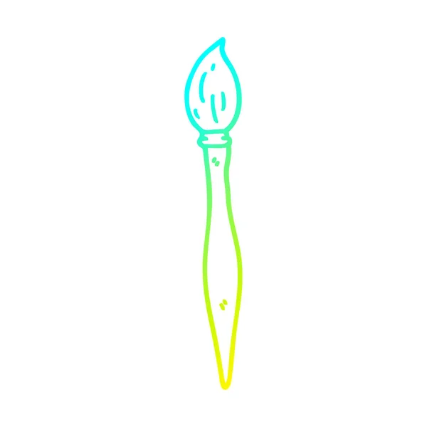 Linea gradiente freddo disegno pennello cartone animato — Vettoriale Stock