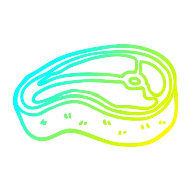 soğuk degrade çizgi çizim karikatür lezzetli biftek