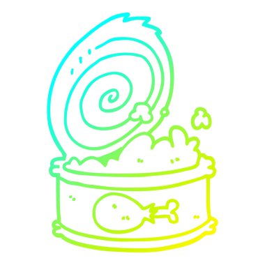 soğuk degrade çizgi çizim karikatür konserve gıda