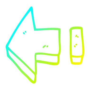 soğuk degrade çizgi çizim karikatür kırmızı ok