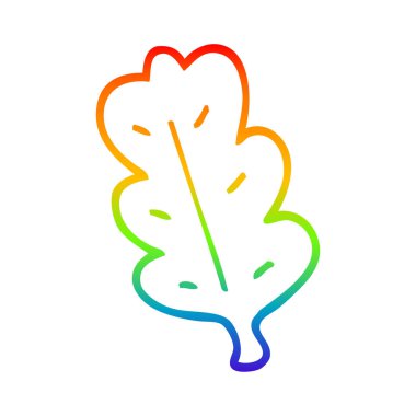 degrade çizgi gökkuşağı karikatür yaprak çizim