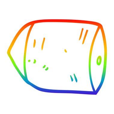 gökkuşağı degrade çizgi çizim karikatür mermi