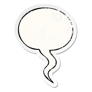 karikatür konuşma kabarcık sıkıntılı etiket ve konuşma kabarcık distr