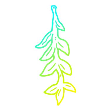 soğuk degrade çizgi çizim karikatür bitki