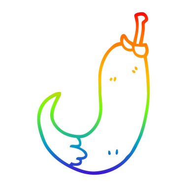 gökkuşağı gradyan çizgi çizim karikatür acı biber