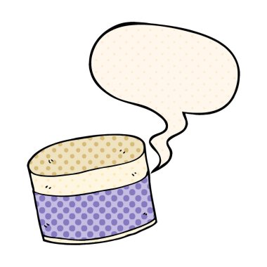 çizgi roman tarzında karikatür pot ve konuşma balonu