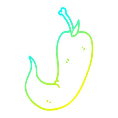 soğuk degrade çizgi çizim karikatür acı biber