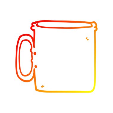 sıcak degrade çizgi çizim karikatür kahve kamp fincan