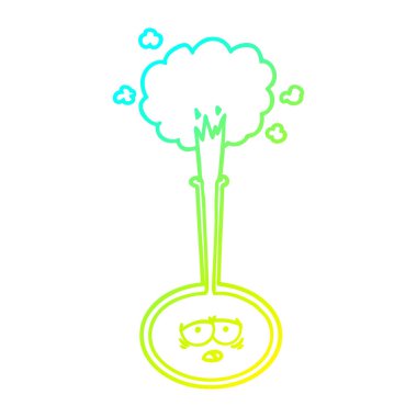 soğuk degrade çizgi çizim karikatür yorgun bilim deneyi