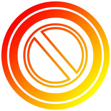 sıcak degrade spektrumda genel stop dairesel