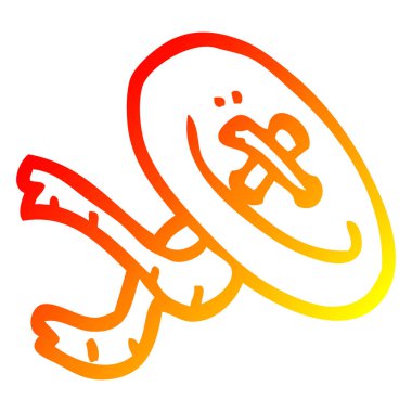 sıcak degrade çizgi çizim karikatür eski düğme