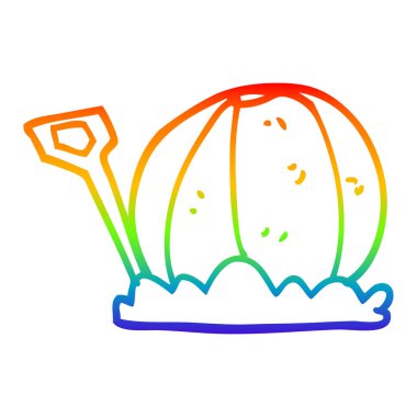 gökkuşağı gradyan çizgi çizim karikatür plaj topu ve maça