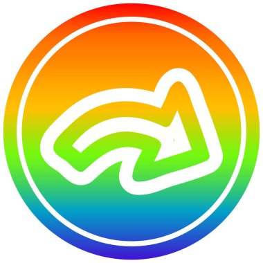 gökkuşağı spektrumunda yön oku dairesel