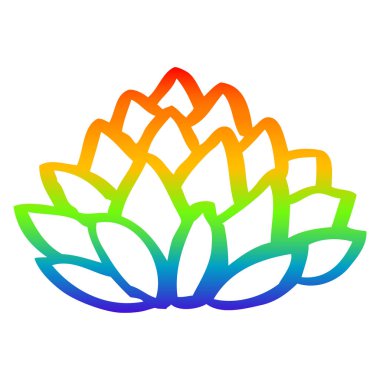 gökkuşağı degrade çizgi yaprak karikatür kazık çizim