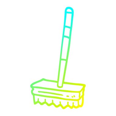 soğuk degrade çizgi çizim karikatür süpürme fırça