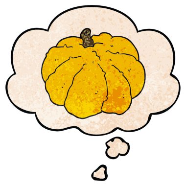 karikatür kabak ve grunge doku desen stil düşünce balonu